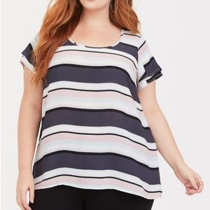 Torrid - Georgette Striped Blouse